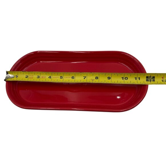 Fiestaware Bread Platter Utility Tray in Scarlet Red - Picture 10 of 10